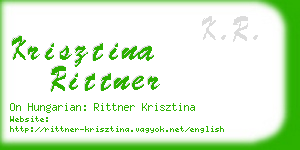 krisztina rittner business card